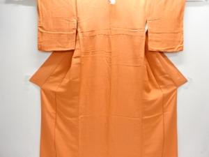 抽象模様織り出し一つ紋色無地着物